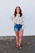 Blu Pepper Western Print Crewneck