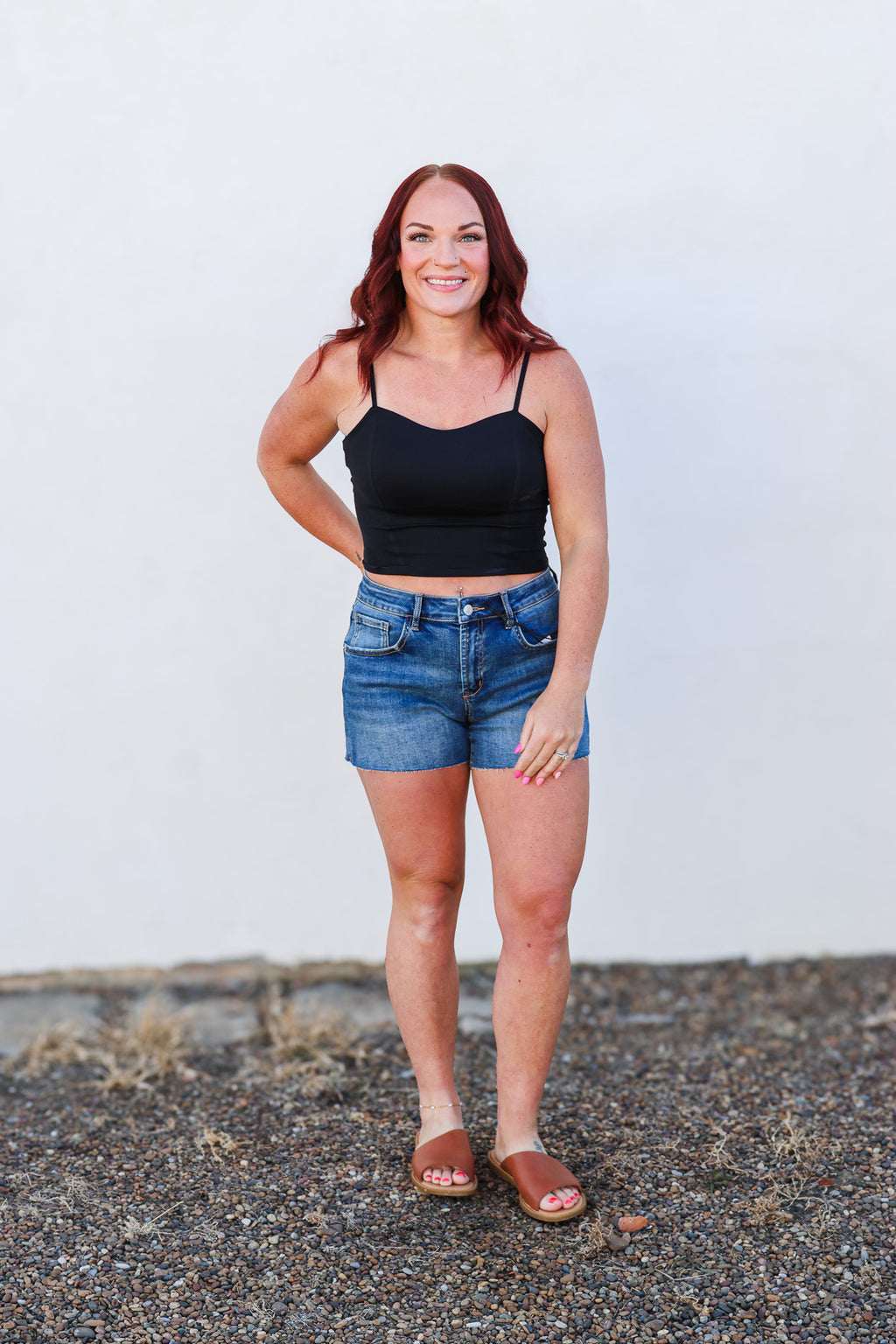 MICA Frayed Hem Shorts