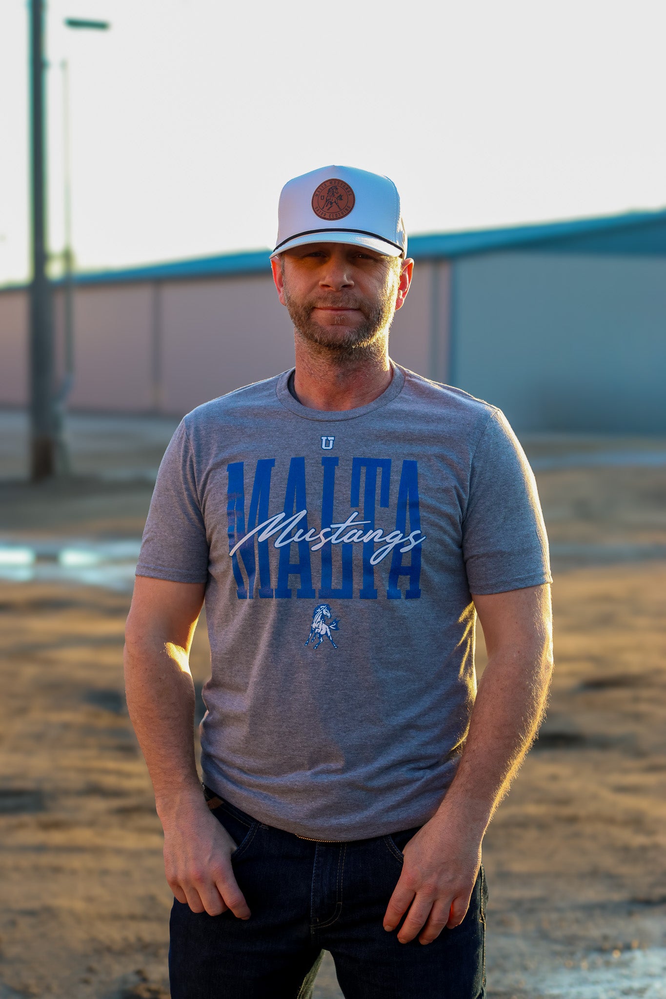 Uptop Mustang Tee, Grey