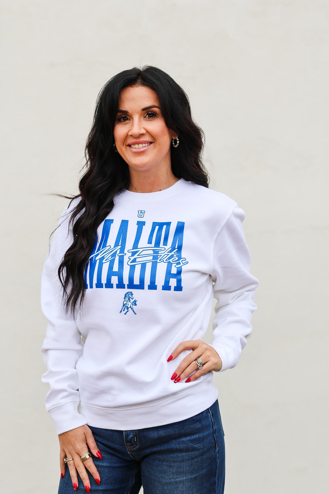 Uptop M-ette Crewneck, White