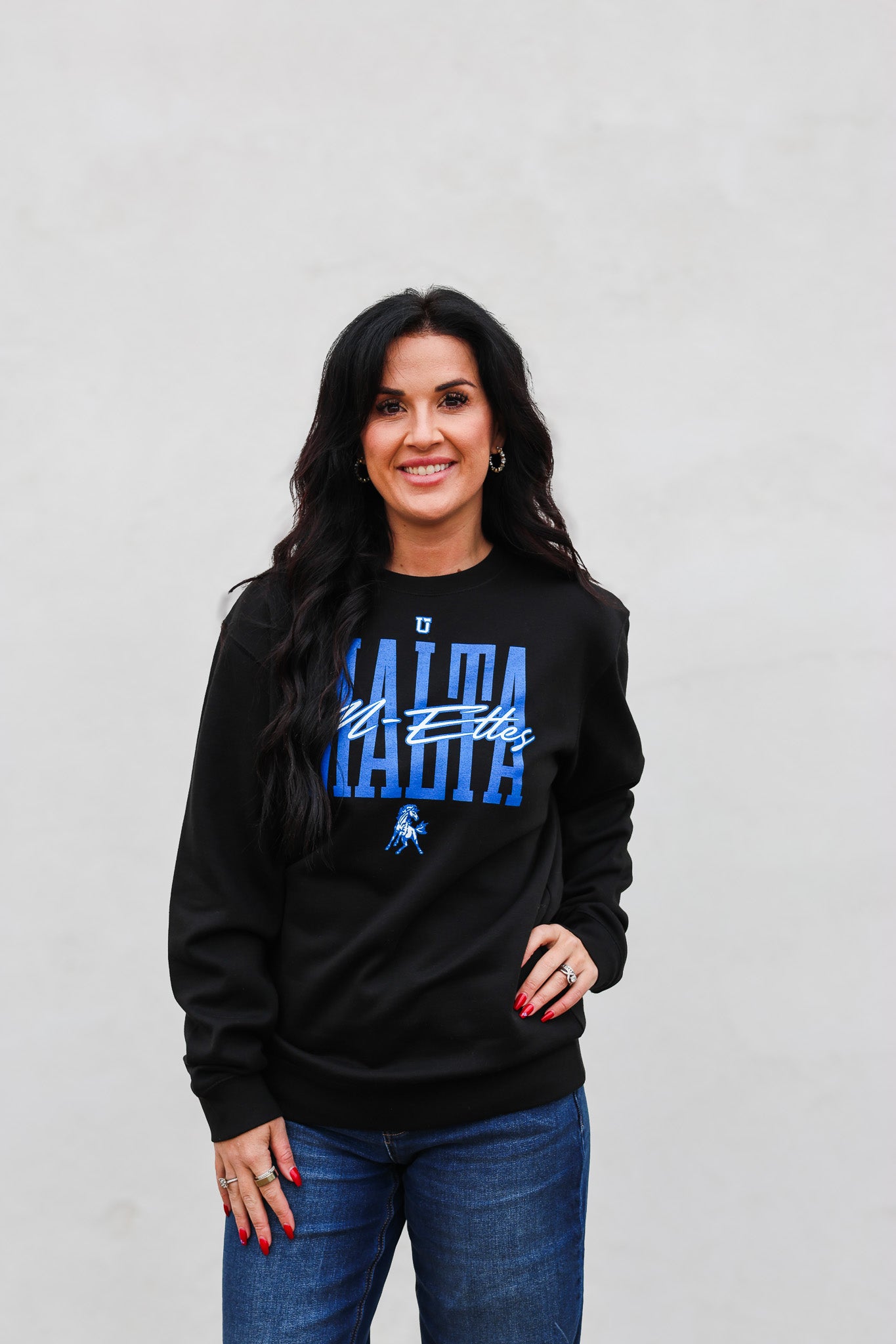 Uptop M-ette Crewneck, Blk