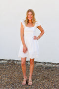 Blu Pepper Scallop Hem Mini Dress