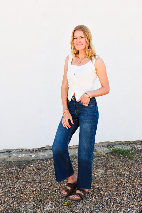 Blu Pepper Split Hem Knit Top