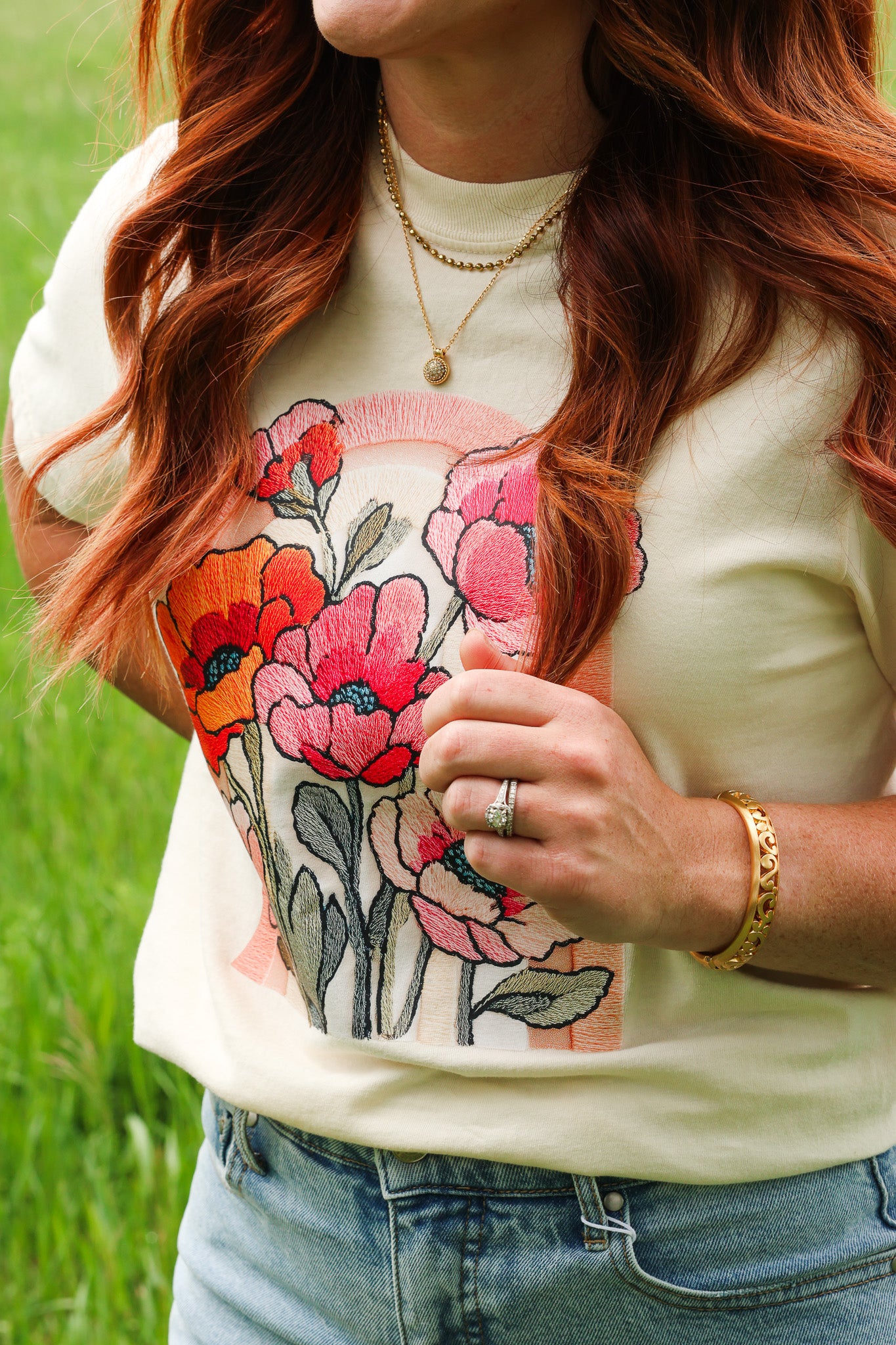 MF Patchwork Floral Bouquet Tee