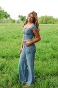 Silver Lightweight Knit Pant