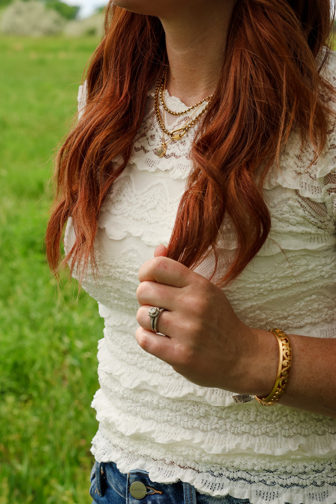So Me Lace Fited SS Top