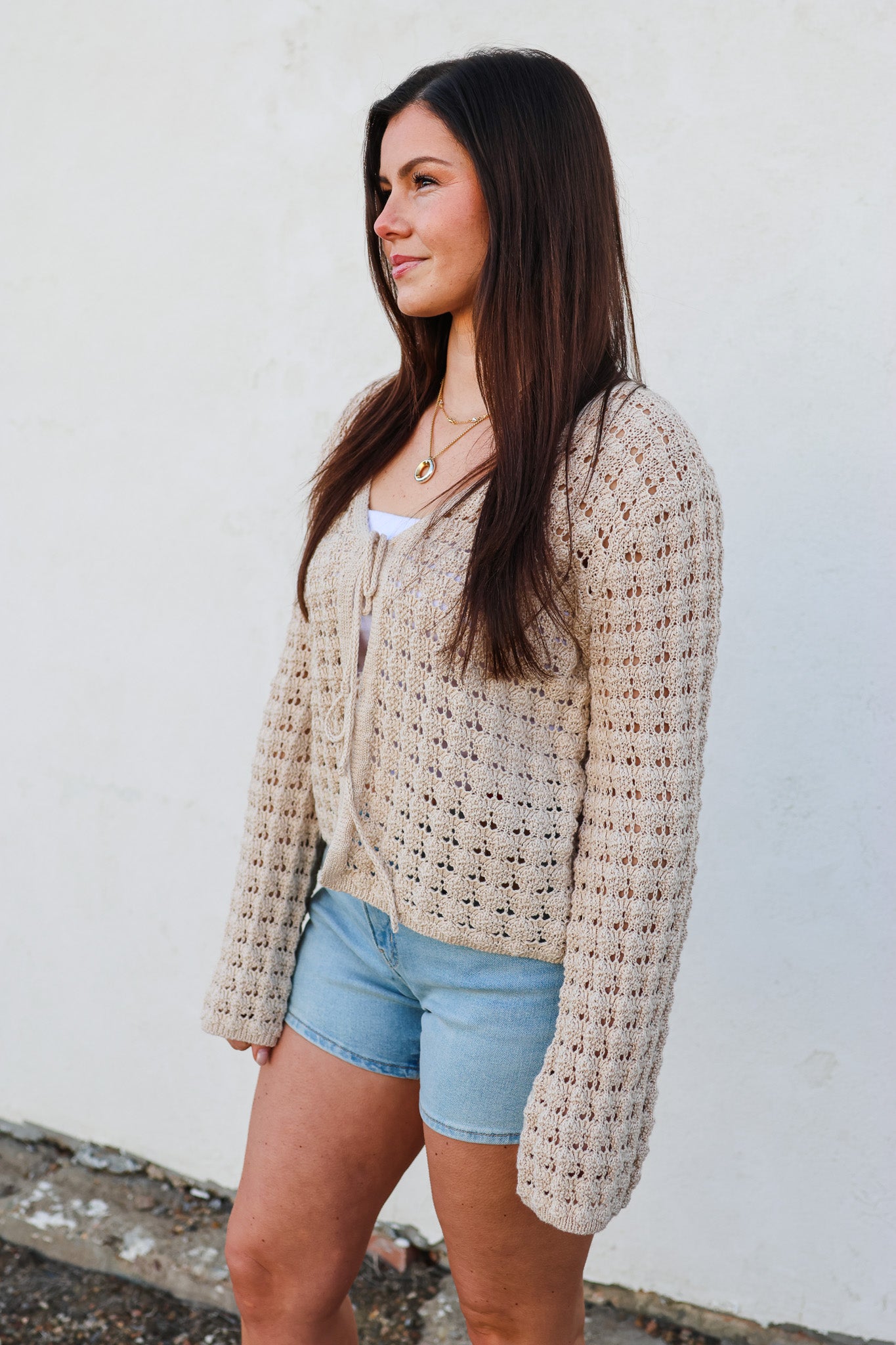 Staccato Boho Cardi, Oat