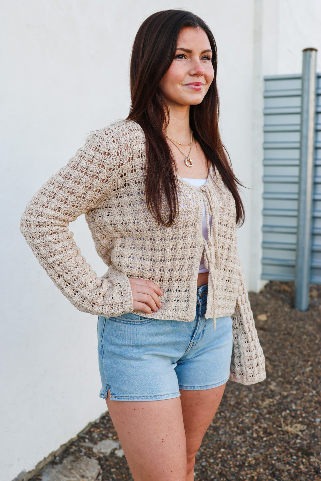 Staccato Boho Cardi, Oat