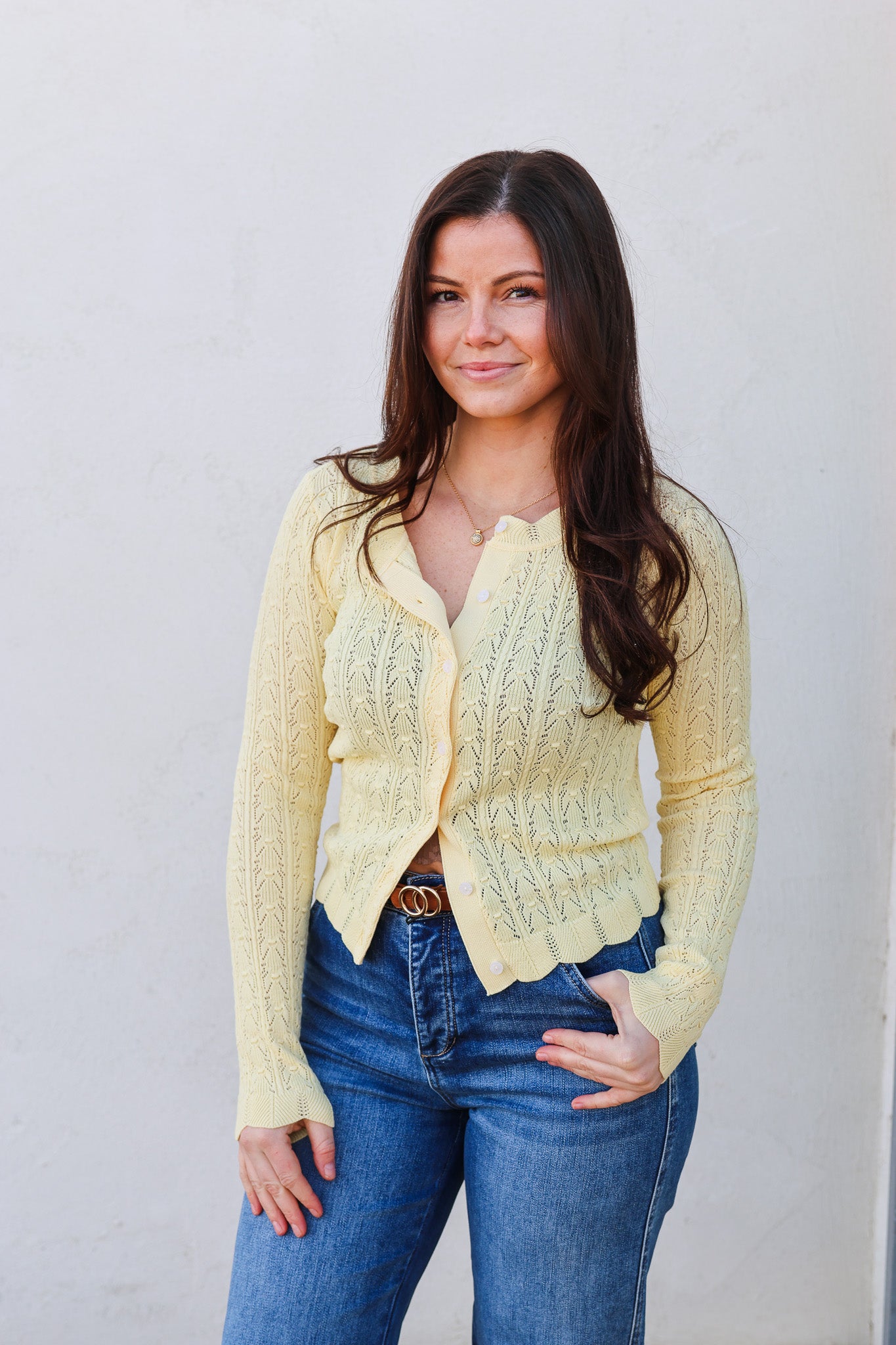Allie Yellow Cardi