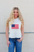 Butter American Flag Tank