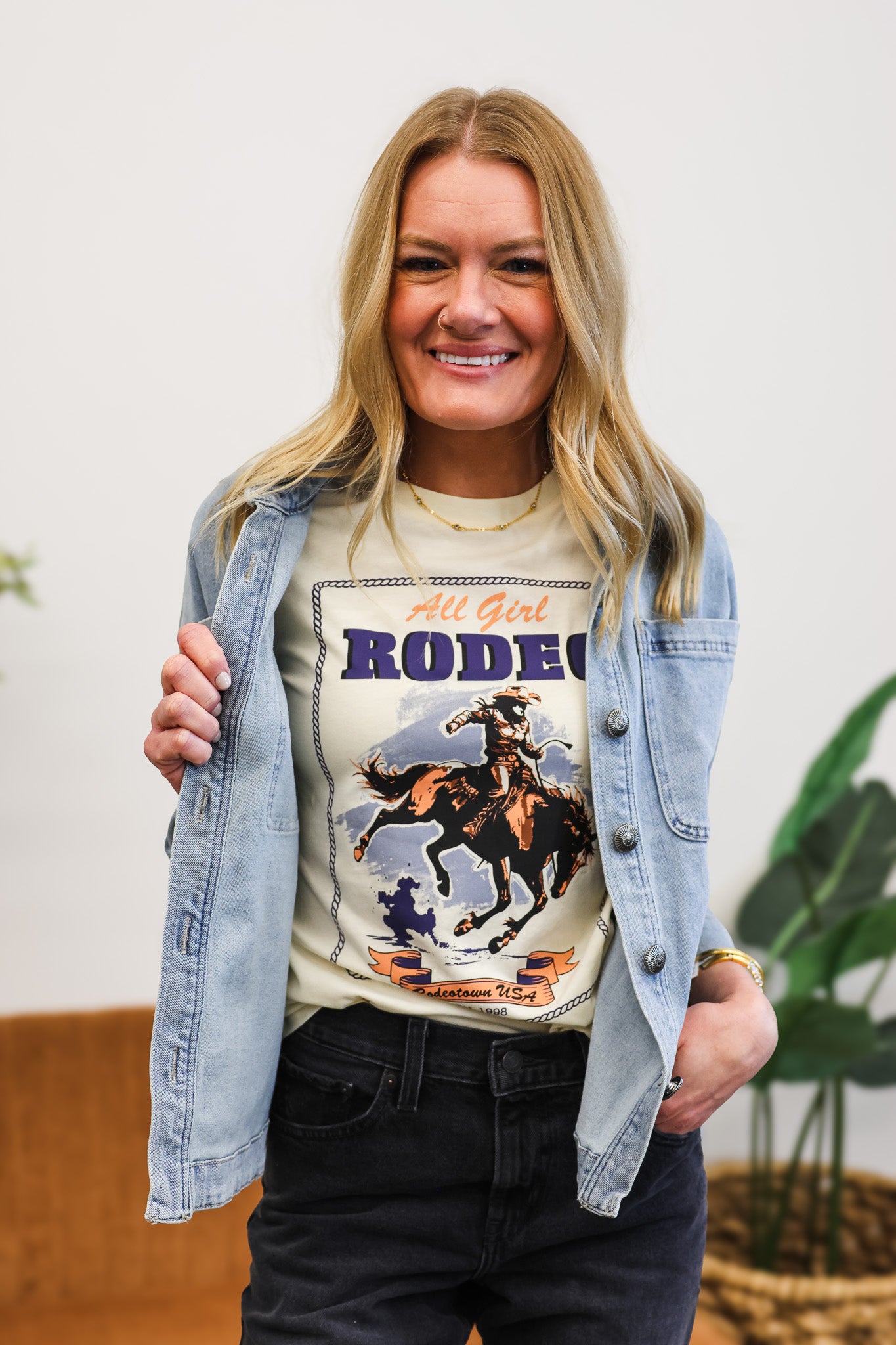 Cruel Denim SS Cream All Girl Rodeo