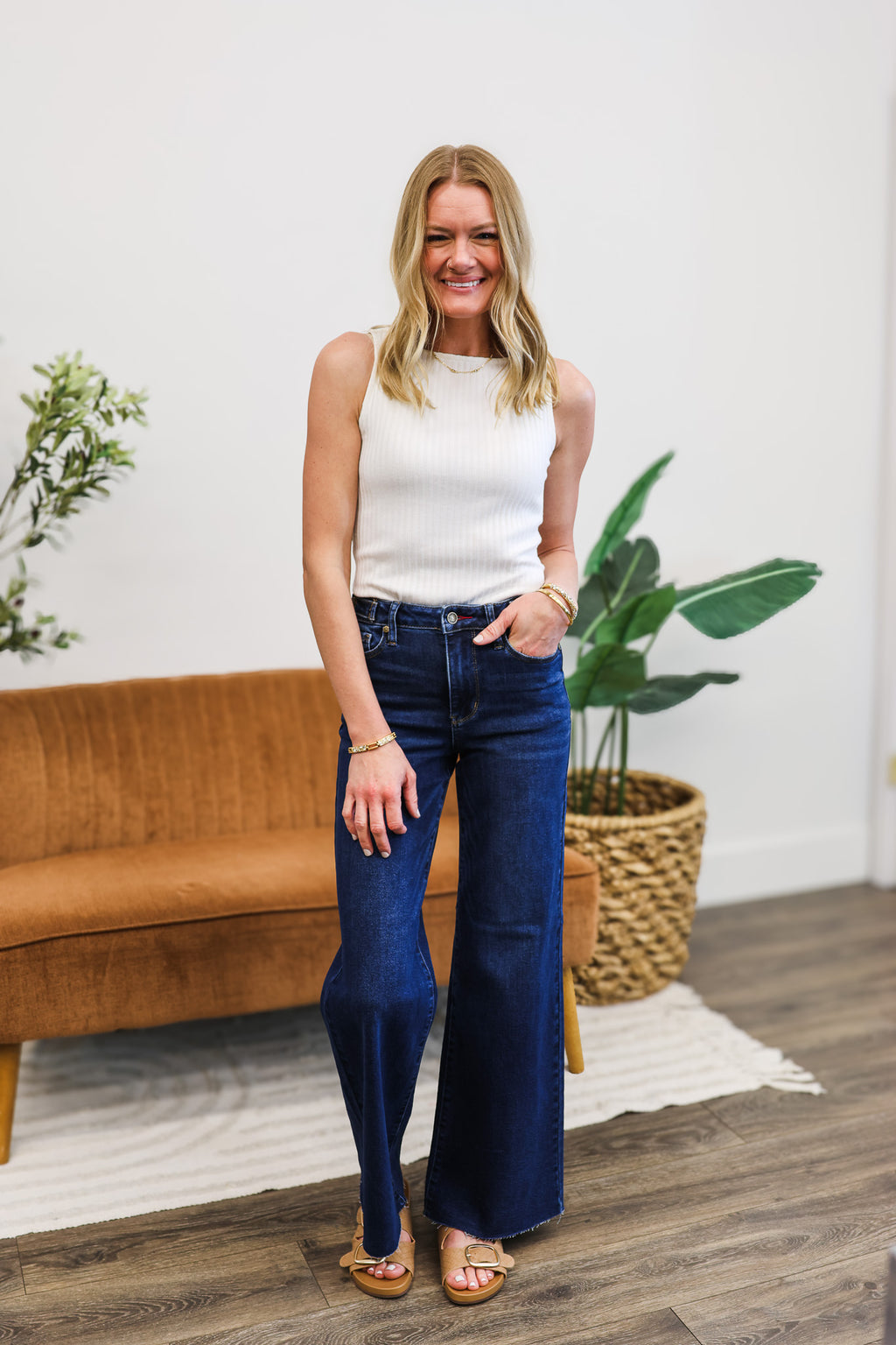 Judy Blue High Rise Petite Retro Wide