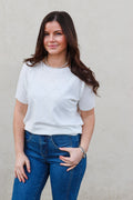 Allie White Pointelle Top