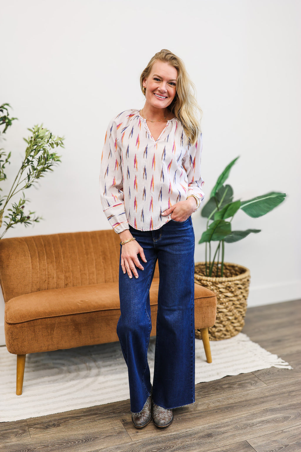 CharlieB Printed Blouse