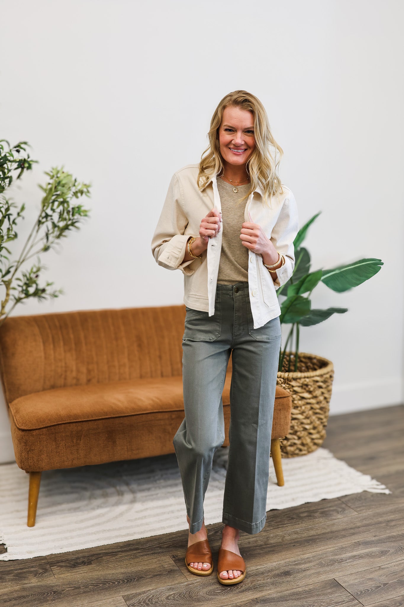 CharlieB Sage Wide Leg