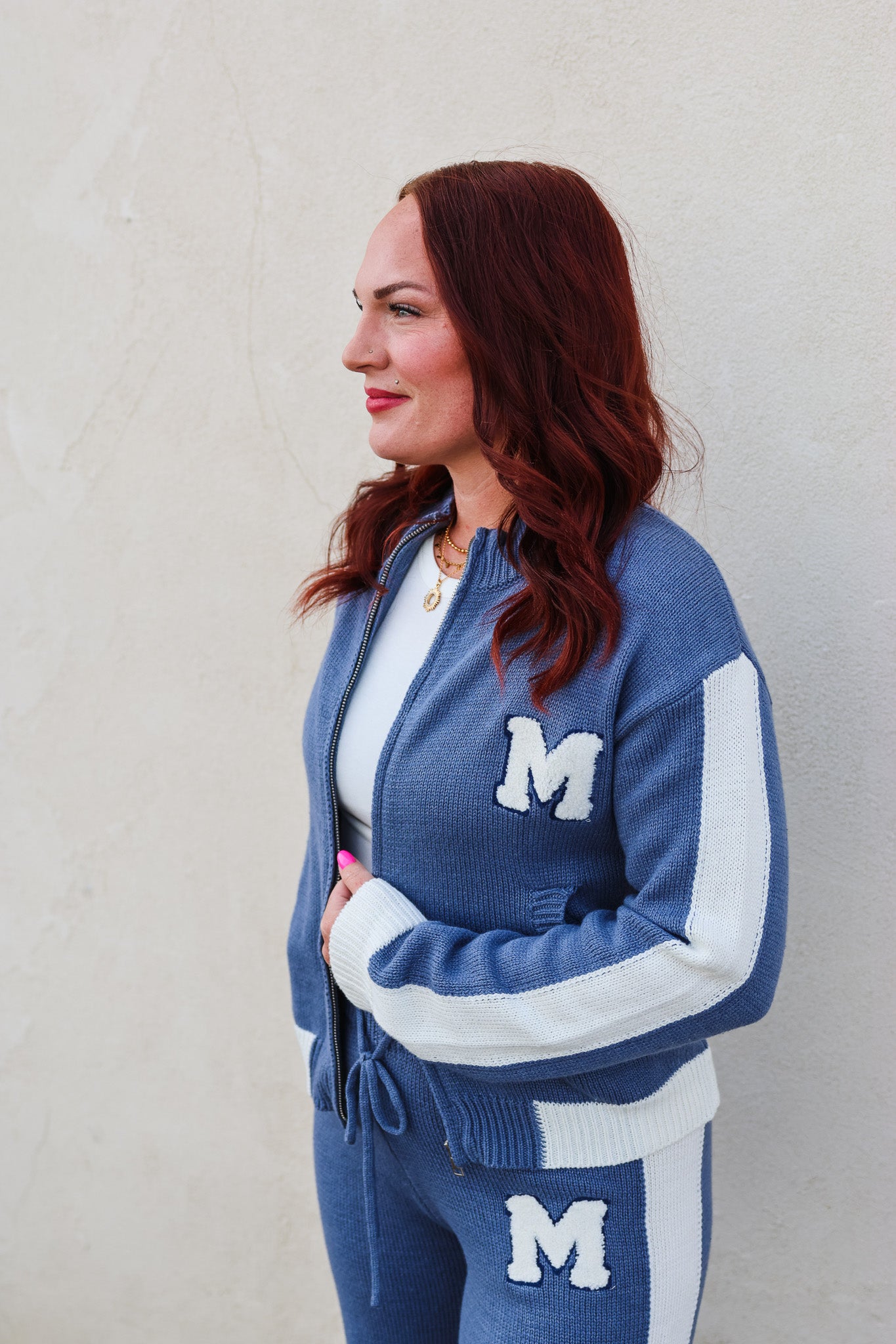 Butter Varsity "M" Sweater