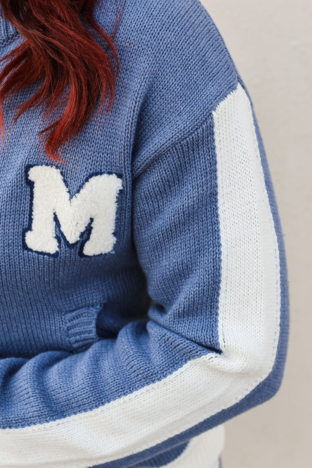 Butter Varsity "M" Sweater