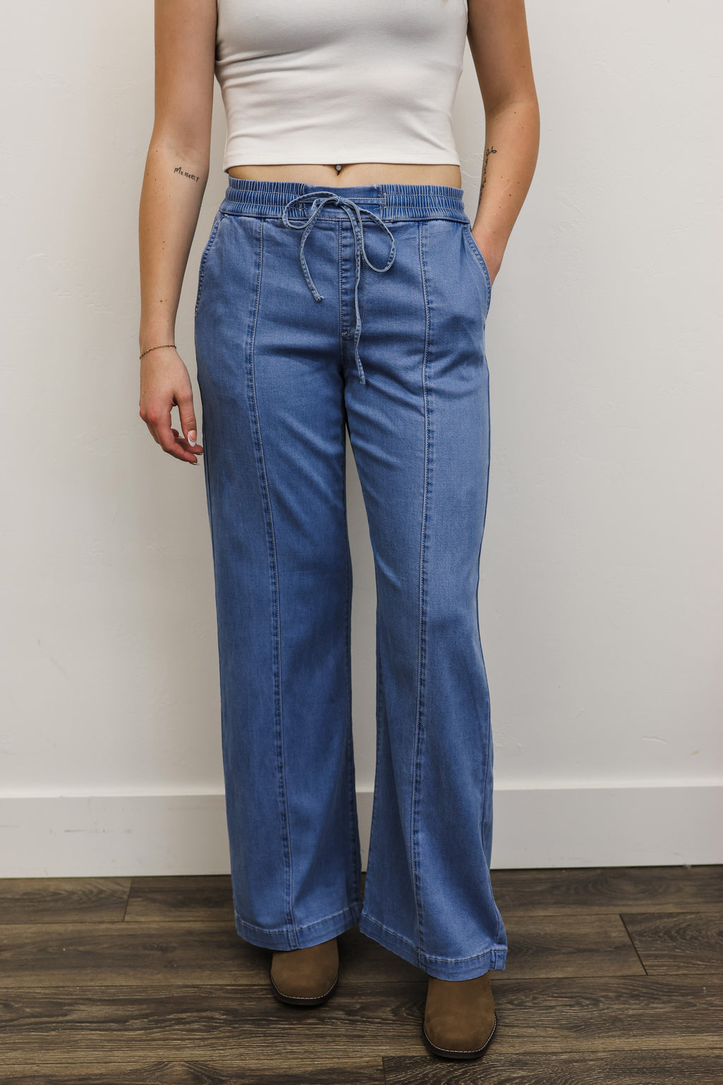MICA Wide Leg Flow Denim