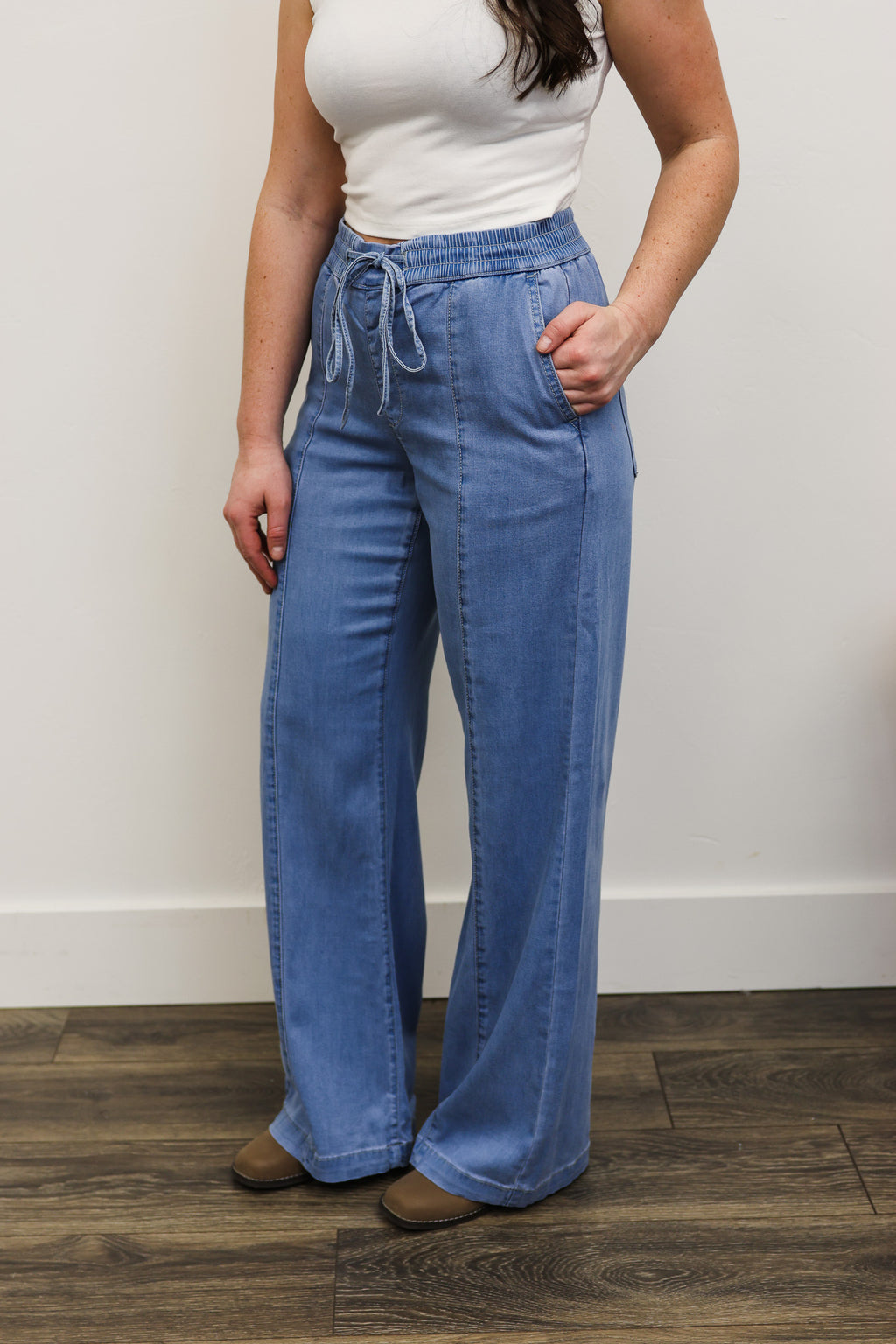 MICA Wide Leg Flow Denim