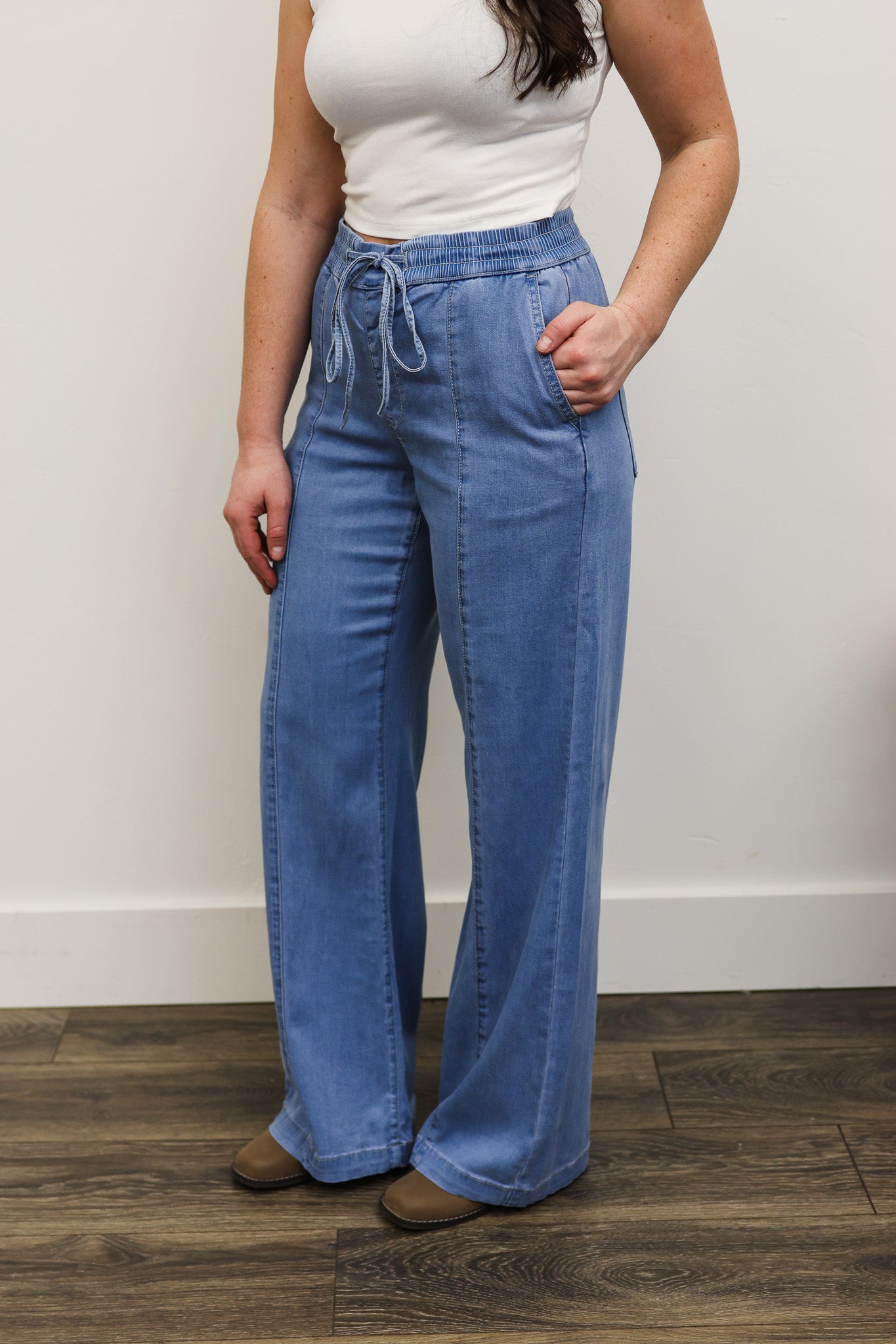 MICA Wide Leg Flow Denim