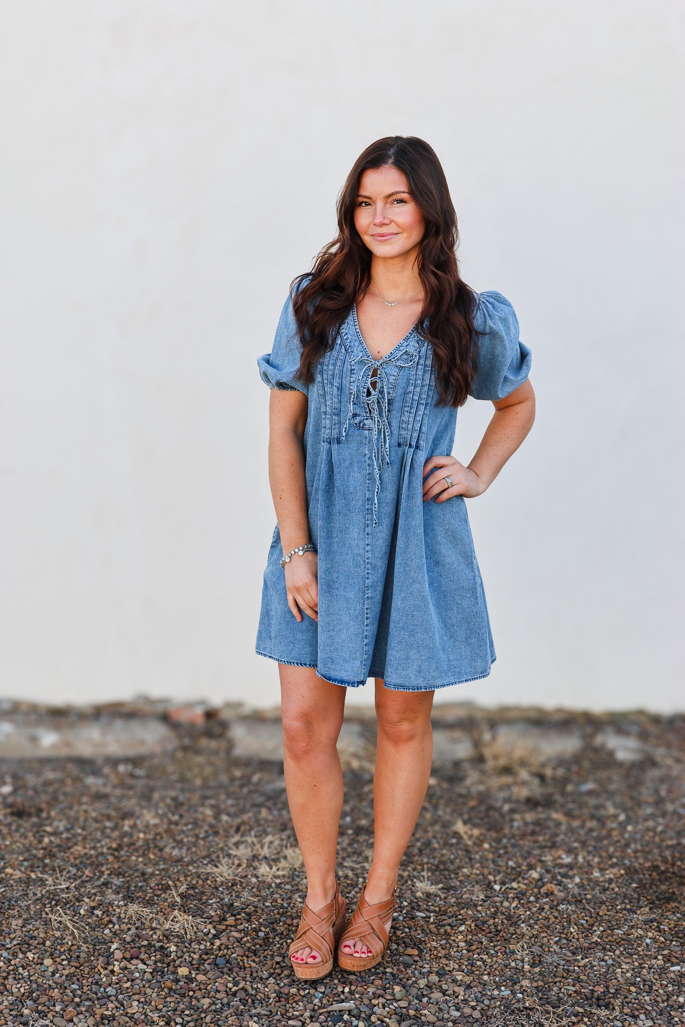 Blu Pepper Denim Dress
