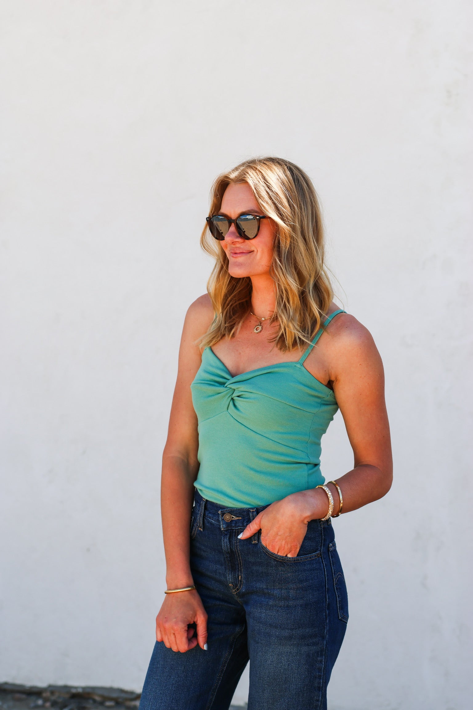 Wishlist Seafoam Twist Bodysuit