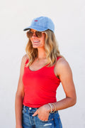 Becool Scoop Neck Tomato Tank